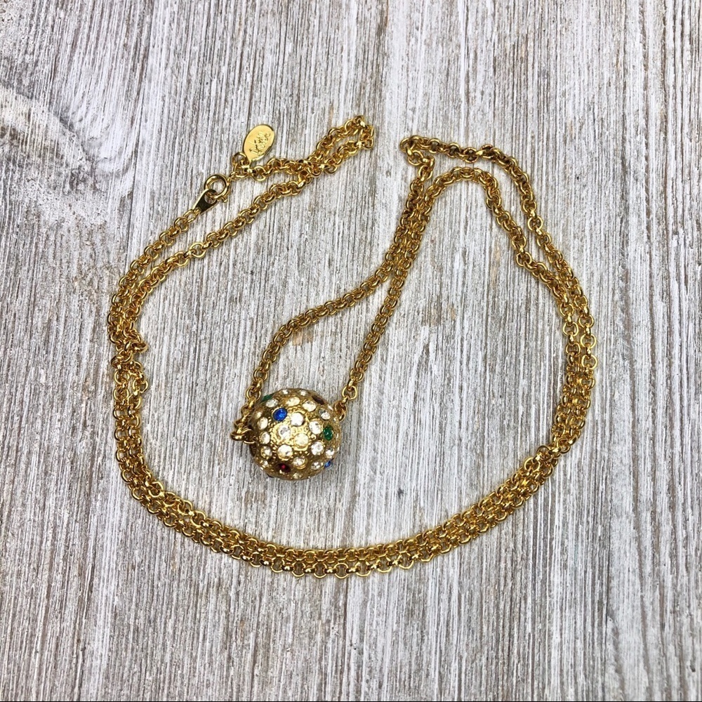 Joan Rivers Multi-colored Rhinestone Necklace